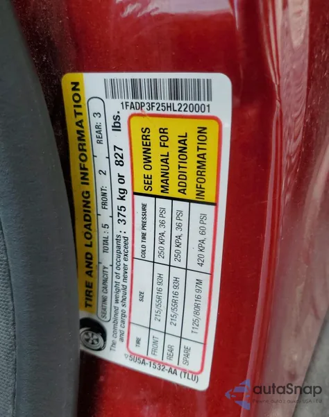 2017 Ford Focus Se from USA, damaged, VIN 1FADP3F25HL220001